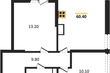 Фото №1: 2-комнатная квартира 60 м², 15/16 эт. - Краснодар, мкр. жилой комплекс Самолёт-6,
