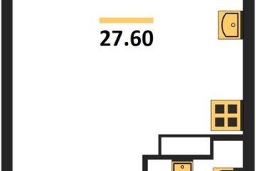 Фото №1: Студия 27 м², 3/16 эт. - Краснодар, мкр. жилой комплекс Самолёт-6,