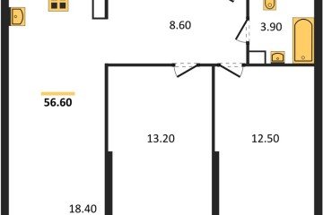 Фото №1: 2-комнатная квартира 56 м², 5/16 эт. - Краснодар, мкр. жилой комплекс Самолёт-6,