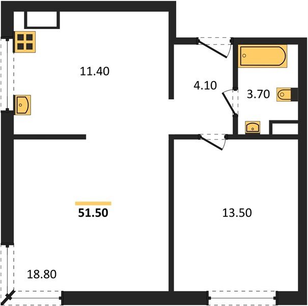 Фото №1: 2-комнатная квартира 51&nbsp;м², 10/16&nbsp;эт. - Краснодар, Прикубанский внутригородской округ, мкр. жилой комплекс Самолёт-6