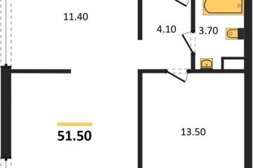 Фото №1: 2-комнатная квартира 51 м², 15/16 эт. - Краснодар, мкр. жилой комплекс Самолёт-6,