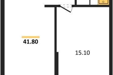 Фото №1: 1-комнатная квартира 41 м², 16/16 эт. - Краснодар, мкр. жилой комплекс Самолёт-6,