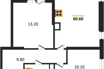 Фото №1: 2-комнатная квартира 60 м², 6/16 эт. - Краснодар, мкр. жилой комплекс Самолёт-6,