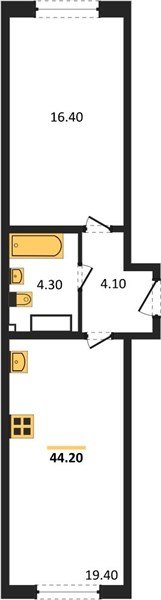 Фото №1: 1-комнатная квартира 44&nbsp;м², 7/16&nbsp;эт. - Краснодар, Прикубанский внутригородской округ, мкр. жилой комплекс Самолёт-6