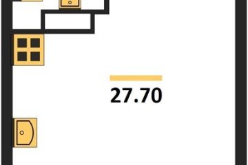 Фото №1: Студия 27 м², 3/16 эт. - Краснодар, мкр. жилой комплекс Самолёт-6,