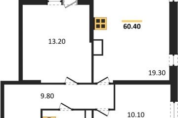 Фото №1: 2-комнатная квартира 60 м², 11/16 эт. - Краснодар, мкр. жилой комплекс Самолёт-6,