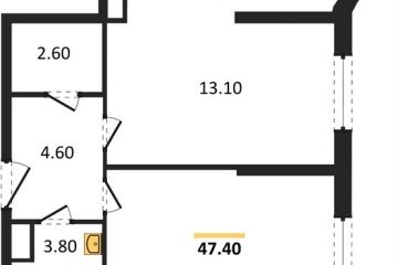 Фото №1: 2-комнатная квартира 47 м², 14/16 эт. - Краснодар, мкр. жилой комплекс Самолёт-6,