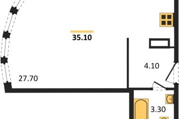 Фото №1: Студия 35 м², 12/16 эт. - Краснодар, мкр. жилой комплекс Самолёт-6,