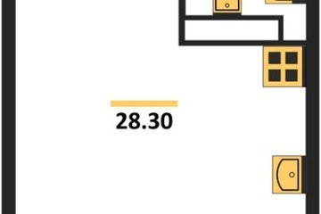 Фото №1: Студия 28 м², 16/16 эт. - Краснодар, мкр. жилой комплекс Самолёт-6,