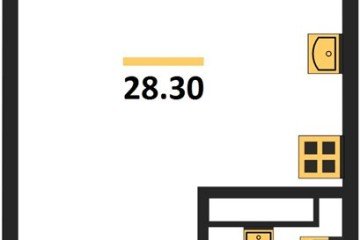 Фото №1: Студия 28 м², 16/16 эт. - Краснодар, мкр. жилой комплекс Самолёт-6,