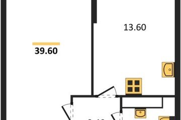 Фото №1: 1-комнатная квартира 39 м², 16/16 эт. - Краснодар, мкр. жилой комплекс Самолёт-6,