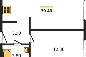 Фото №1: 1-комнатная квартира 39 м², 1/16 эт. - Краснодар, мкр. жилой комплекс Самолёт-6,