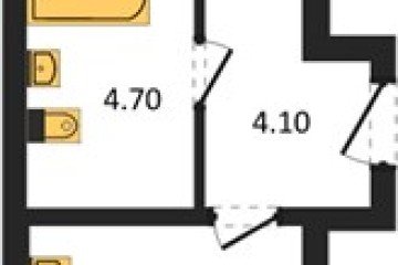 Фото №1: 1-комнатная квартира 44 м², 1/16 эт. - Краснодар, мкр. жилой комплекс Самолёт-6,