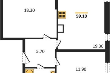 Фото №1: 2-комнатная квартира 59 м², 8/16 эт. - Краснодар, мкр. жилой комплекс Самолёт-6,
