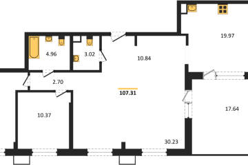 Фото №1: 3-комнатная квартира 106 м², 14/14 эт. - Армавир, мкр. 8-й, 8
