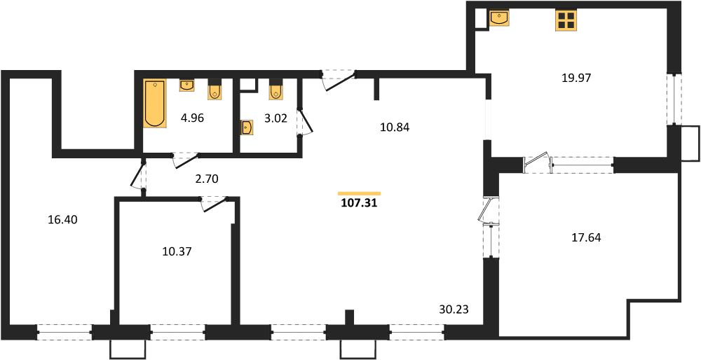 Фото №1: 3-комнатная квартира 106&nbsp;м², 14/14&nbsp;эт. - Армавир, жилой комплекс Римские Каникулы, мкр. 8-й, 8
