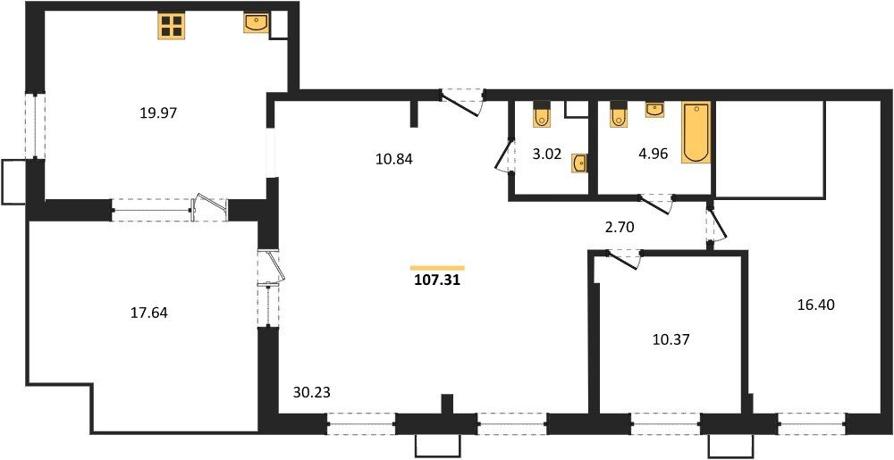 Фото №1: 3-комнатная квартира 101&nbsp;м², 14/14&nbsp;эт. - Армавир, жилой комплекс Римские Каникулы, мкр. 8-й