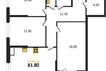 Фото №1: 3-комнатная квартира 81 м², 9/18 эт. - Краснодар, мкр. Парк Победы, ул. имени Героя Дангириева, 2к1