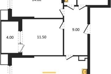 Фото №1: 2-комнатная квартира 67 м², 5/18 эт. - Краснодар, мкр. Парк Победы, ул. имени Героя Дангириева, 2к1
