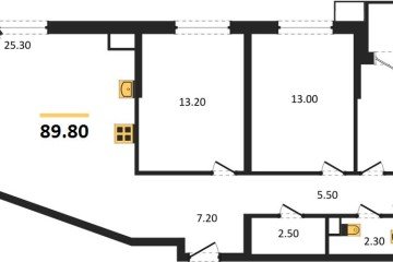 Фото №1: 3-комнатная квартира 89 м², 6/18 эт. - Краснодар, мкр. Парк Победы, ул. имени Героя Дангириева, 2к1