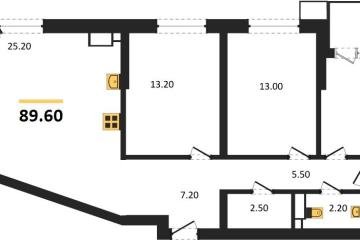 Фото №1: 3-комнатная квартира 89 м², 12/18 эт. - Краснодар, мкр. Парк Победы, ул. имени Героя Дангириева, 2к1