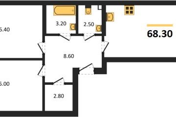 Фото №1: 2-комнатная квартира 68 м², 2/18 эт. - Краснодар, мкр. Парк Победы,