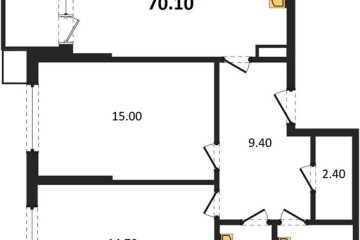 Фото №1: 2-комнатная квартира 70 м², 8/18 эт. - Краснодар, мкр. Парк Победы,