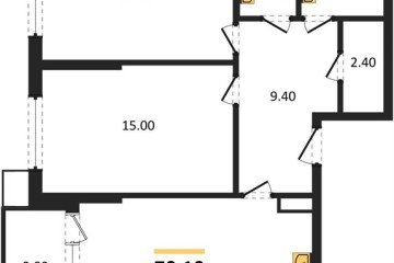 Фото №1: 2-комнатная квартира 70 м², 7/18 эт. - Краснодар, мкр. Парк Победы,