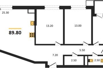 Фото №1: 3-комнатная квартира 89 м², 3/18 эт. - Краснодар, мкр. Парк Победы,