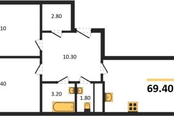 Фото №1: 2-комнатная квартира 69 м², 11/18 эт. - Краснодар, мкр. Парк Победы,