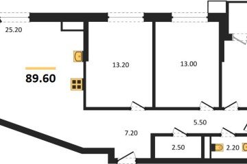 Фото №1: 3-комнатная квартира 89 м², 11/18 эт. - Краснодар, мкр. Парк Победы,