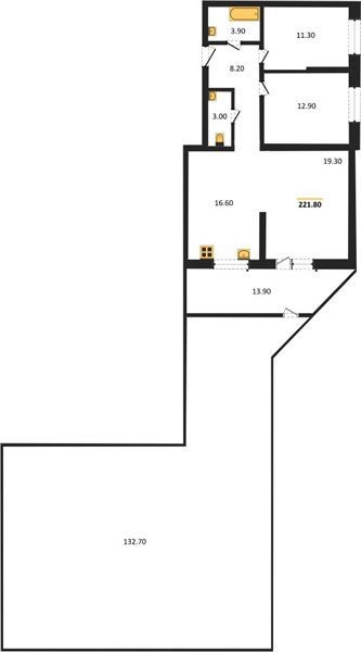 Фото №1: 3-комнатная квартира 221&nbsp;м², 2/16&nbsp;эт. - Краснодар, Прикубанский внутригородской округ, мкр. жилой комплекс Самолёт-3, ул. Константина Гондаря, 91