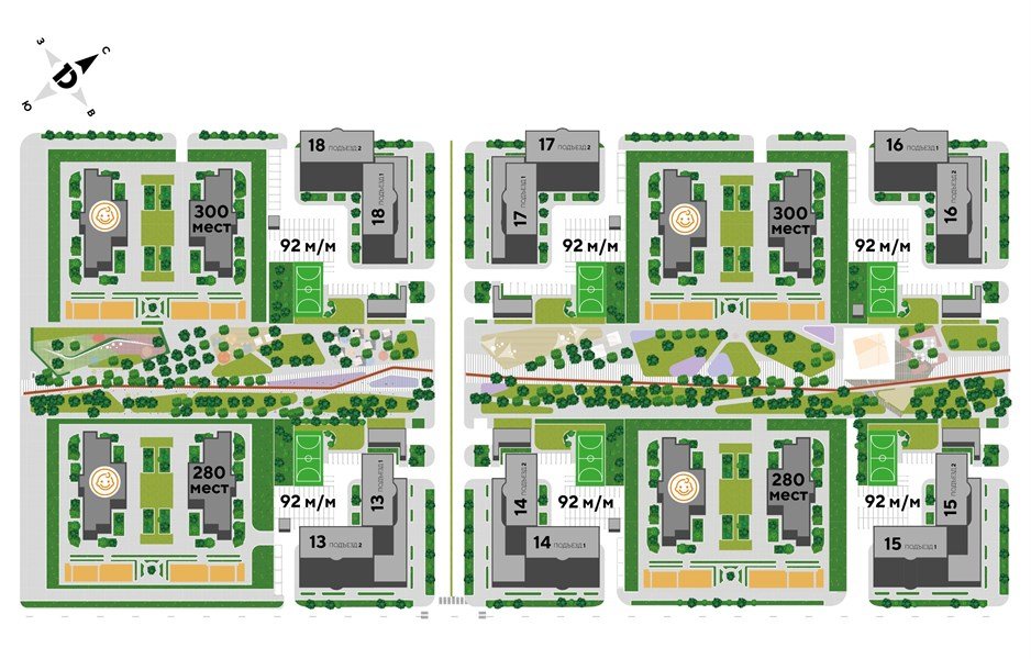 Фото №3: 3-комнатная квартира 221&nbsp;м², 2/16&nbsp;эт. - Краснодар, Прикубанский внутригородской округ, мкр. жилой комплекс Самолёт-3