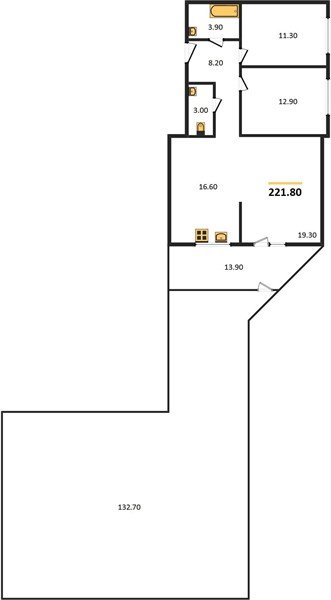 Фото №1: 3-комнатная квартира 221&nbsp;м², 2/16&nbsp;эт. - Краснодар, Прикубанский внутригородской округ, мкр. жилой комплекс Самолёт-3, ул. Константина Гондаря, 97