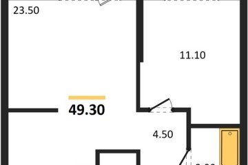 Фото №1: 1-комнатная квартира 49 м², 2/24 эт. - Краснодар, мкр. ЖК Рекорд, ул. Новороссийская, 102/8к5