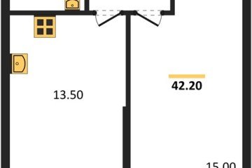 Фото №1: 1-комнатная квартира 42 м², 2/24 эт. - Краснодар, мкр. ЖК Рекорд, ул. Новороссийская, 102/8к5