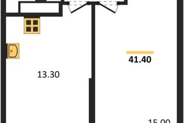 Фото №1: 1-комнатная квартира 41 м², 17/24 эт. - Краснодар, мкр. ЖК Рекорд, ул. Новороссийская, 102/8к5