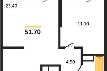 Фото №1: 1-комнатная квартира 51 м², 22/24 эт. - Краснодар, мкр. ЖК Рекорд, ул. Новороссийская, 102/8к5