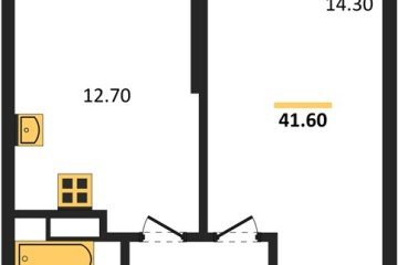 Фото №1: 1-комнатная квартира 41 м², 9/24 эт. - Краснодар, мкр. ЖК Рекорд, ул. Новороссийская, 102/8к5