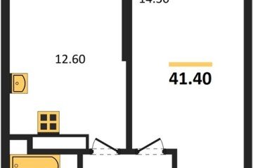 Фото №1: 1-комнатная квартира 41 м², 21/24 эт. - Краснодар, мкр. ЖК Рекорд, ул. Новороссийская, 102/8к5