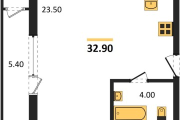 Фото №1: Студия 32 м², 2/24 эт. - Краснодар, мкр. ЖК Рекорд, ул. Новороссийская, 102/8к5