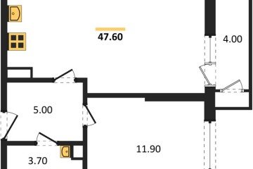 Фото №1: 1-комнатная квартира 47 м², 10/24 эт. - Краснодар, мкр. ЖК Рекорд, ул. Новороссийская, 102/8к5