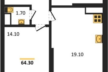 Фото №1: 2-комнатная квартира 64 м², 19/24 эт. - Краснодар, мкр. ЖК Рекорд, ул. Новороссийская, 102/8к5