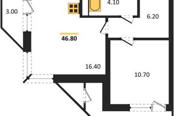 Фото №1: 1-комнатная квартира 46 м², 21/24 эт. - Краснодар, мкр. ЖК Рекорд, ул. Новороссийская, 102/8к5