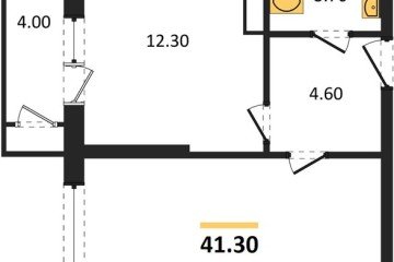 Фото №1: 1-комнатная квартира 41 м², 13/24 эт. - Краснодар, мкр. ЖК Рекорд, ул. Новороссийская, 102/8к5