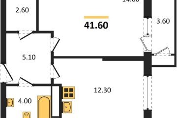 Фото №1: 1-комнатная квартира 41 м², 17/24 эт. - Краснодар, мкр. ЖК Рекорд, ул. Новороссийская, 102/8к5