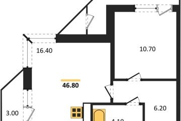Фото №1: 1-комнатная квартира 46 м², 11/24 эт. - Краснодар, мкр. ЖК Рекорд, ул. Новороссийская, 102/8к5