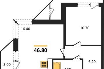 Фото №1: 1-комнатная квартира 46 м², 20/24 эт. - Краснодар, мкр. ЖК Рекорд, ул. Новороссийская, 102/8к5