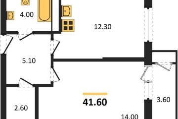 Фото №1: 1-комнатная квартира 41 м², 15/24 эт. - Краснодар, мкр. ЖК Рекорд, ул. Новороссийская, 102/8к5