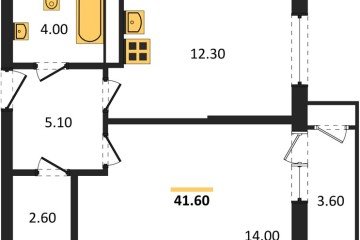 Фото №1: 1-комнатная квартира 41 м², 18/24 эт. - Краснодар, мкр. ЖК Рекорд, ул. Новороссийская, 102/8к5